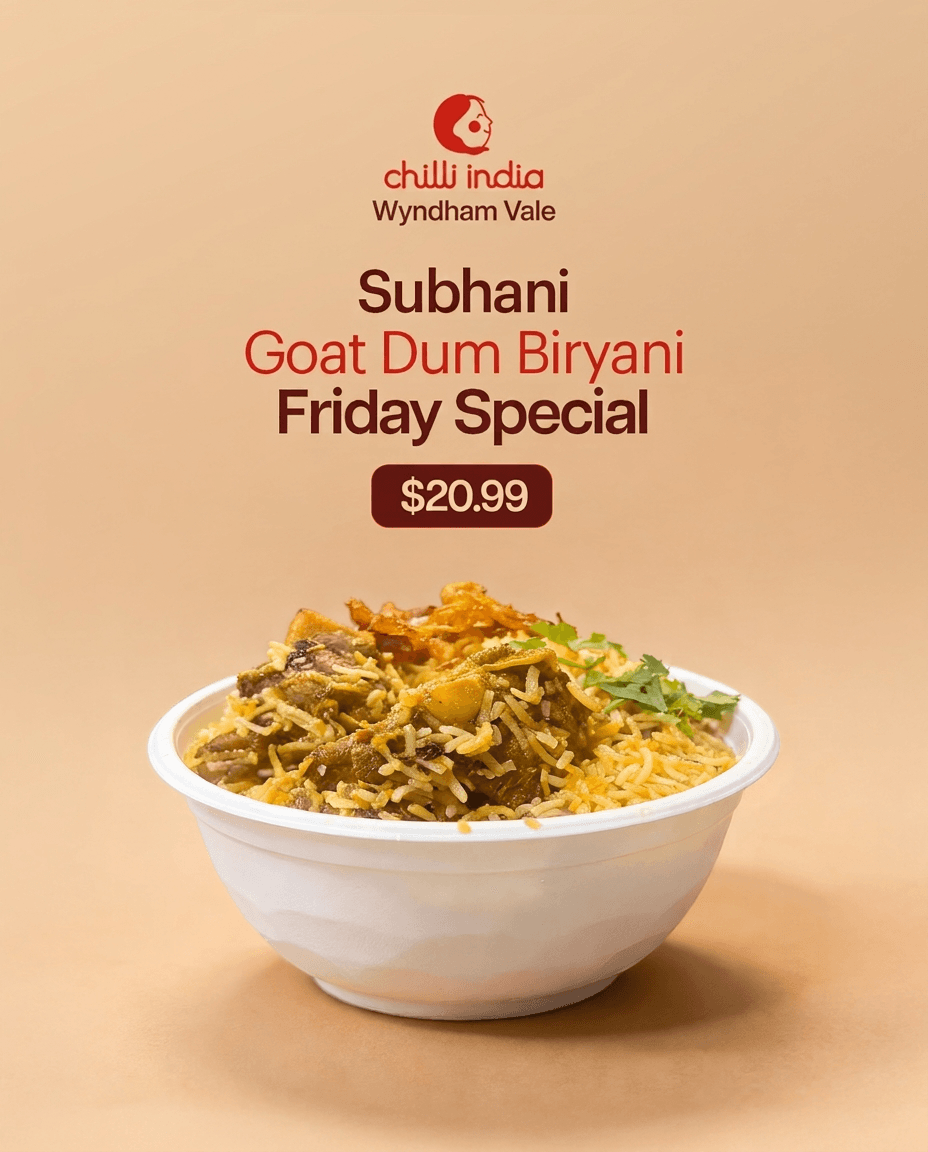 Chilli India Wyndham Vale signature dishes