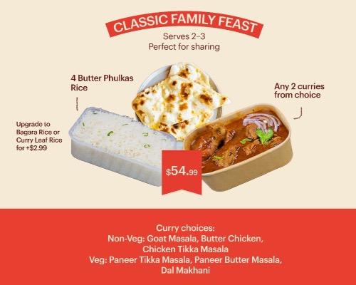 Classic Family Feast — Chilli India Clayton